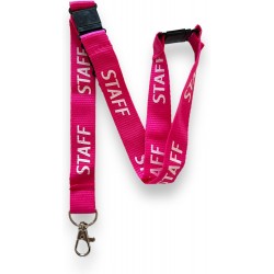 20mm Staff Lanyard With 3 Point ( Triple ) Safety Breakaway