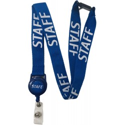 20mm Staff Lanyard With Integrated Badge Reel 