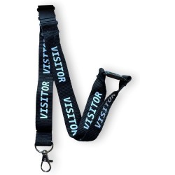 20mm Visitor Lanyard With 3 Point ( Triple ) Safety Breakaway 