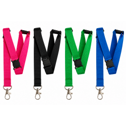 20mm Plain Lanyard With 5 Point Safety Breakaway