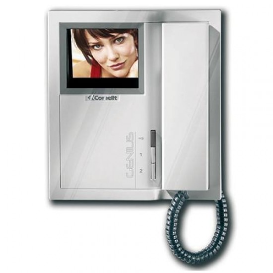 Comelit PAC 5802 Genius Series, Video Door Entry Phone with 3.5" Colour Screen Monitor and Handset