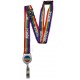 20mm Rainbow Nurse Lanyard With Integrated Badge Reel