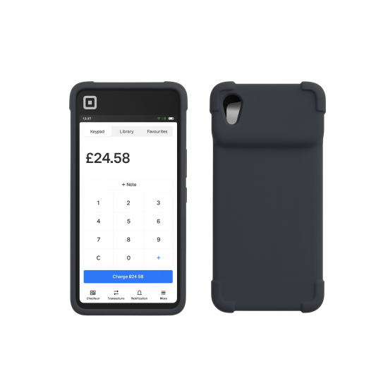 Square Handheld Silicone Protective Bumper Case – With Reinforced Bumper Corners & Screen Protector