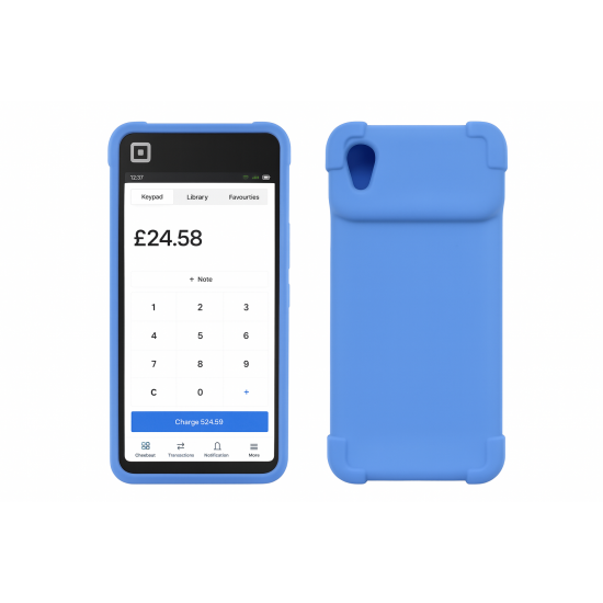 Square Handheld Silicone Protective Bumper Case – With Reinforced Bumper Corners & Screen Protector