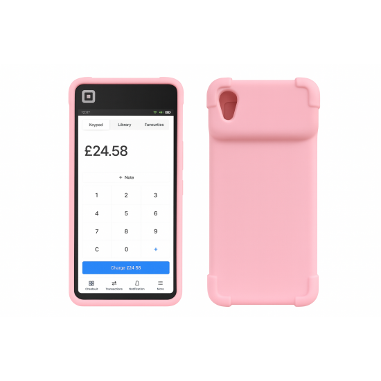 Square Handheld Silicone Protective Bumper Case – With Reinforced Bumper Corners & Screen Protector