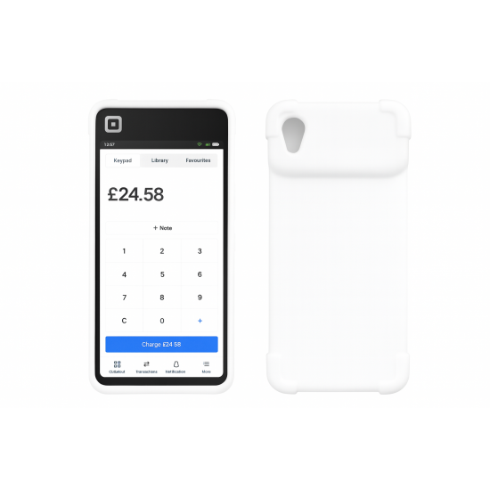 Square Handheld Silicone Protective Bumper Case – With Reinforced Bumper Corners & Screen Protector