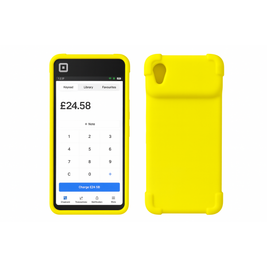 Square Handheld Silicone Protective Bumper Case – With Reinforced Bumper Corners & Screen Protector
