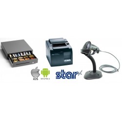 Star Ethernet Printer & Cash Drawer & Barcode Scanner Bundle