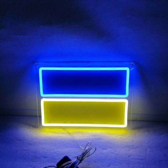 Ukraine Flag Neon Sign