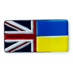 United With Ukraine Pin Badge 3cm x 1.5cm