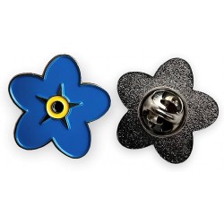 Alzheimer's / Dementia Forget Me Not Pin Badge