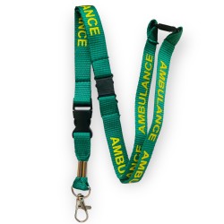 15mm Ambulance Lanyard With 3 Point Safety Break & Detachable Buckle Clip