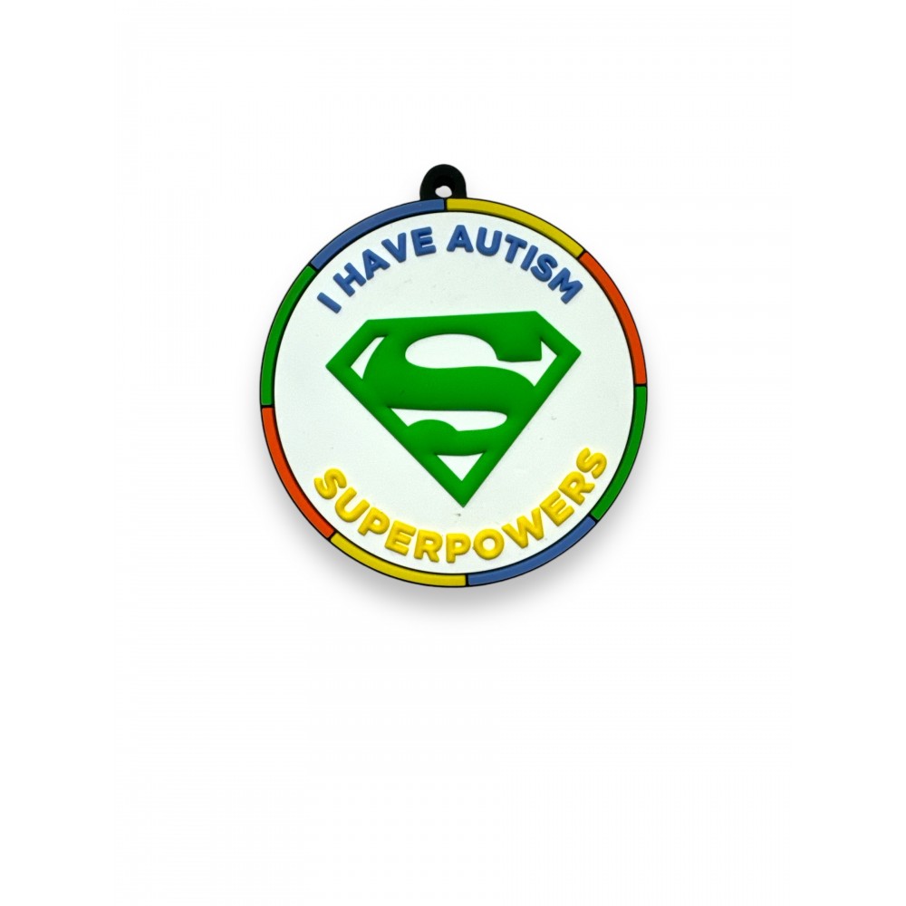 i Have Autism Superpowers Visual Awareness 3D Disc Tag