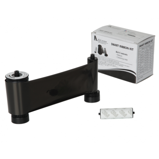 SMART 30/50 BLACK MONO 650653 PRINTER RIBBON WITH CLEANING ROLLER - 1200 PRINTS