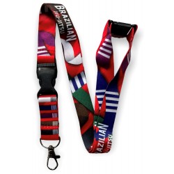 Brazilian Jiu Jitsu Neck Lanyard With Detachable Buckle Clip