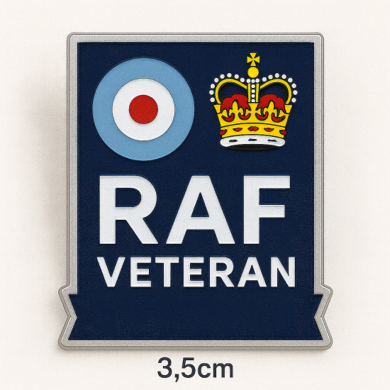 British Military Veteran Commemorative Pin Badge , RAF