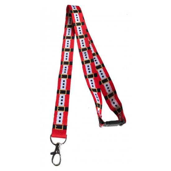 Festive Christmas Santa Lanyard 