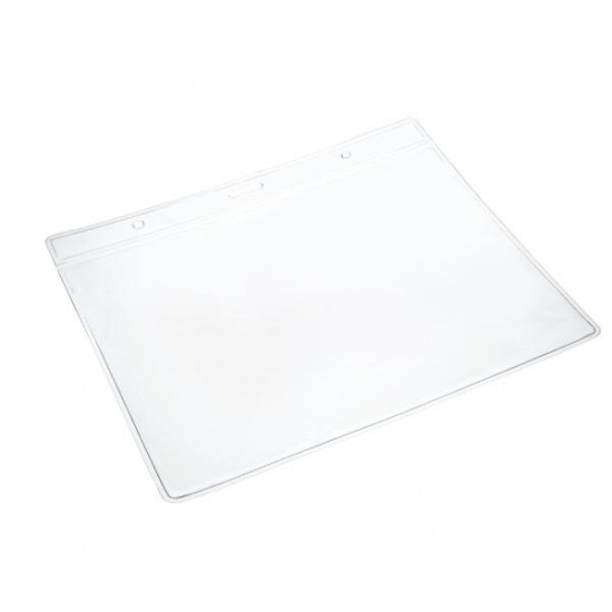 CLEAR A6 VINYL ID CARD HOLDERS - LANDSCAPE 