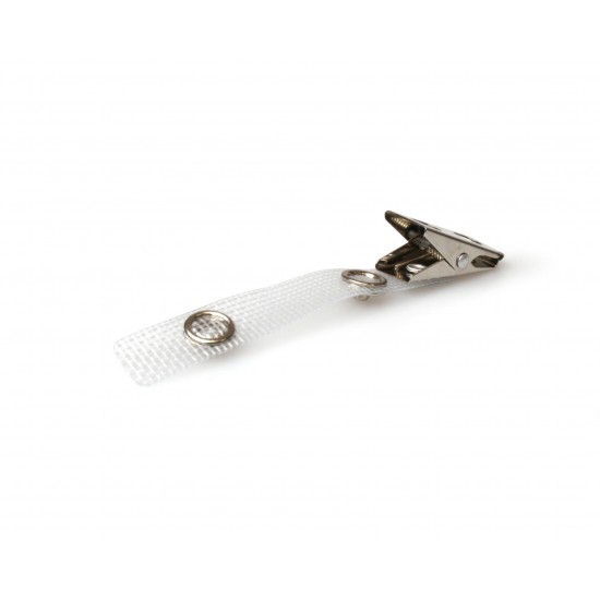 Crocodile Clip with Metal Popper & 70mm Reinforced Strap