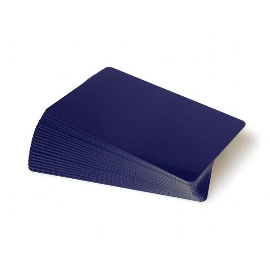 Dark Blue PVC Cr80 Cards - 100 pack
