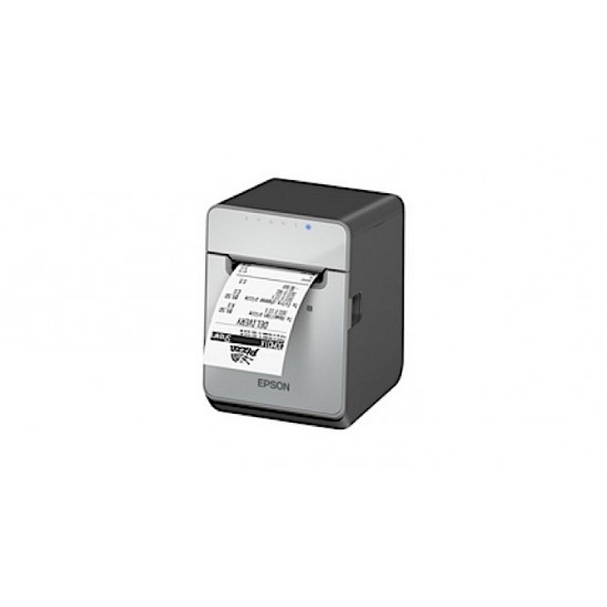 Epson TM-L100, 8 dots/mm (203 dpi), cutter, linerless, USB, Lightning, BT, Ethernet, black 