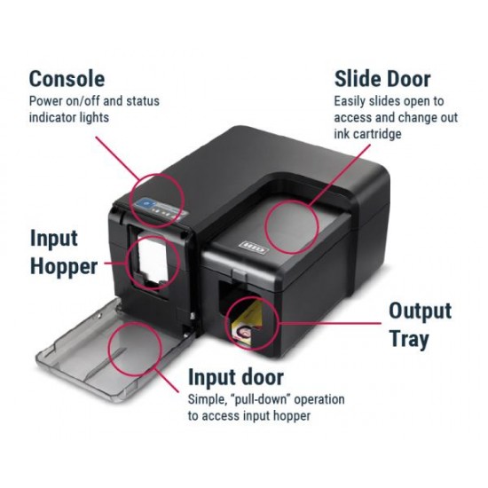 HID Fargo INK1000 Inkjet ID Card Printer (Single-Sided)