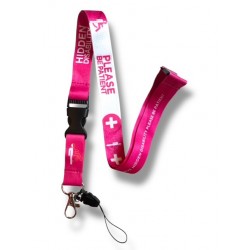 Hidden Disability Lanyard With Detachable Buckle Clip , Hidden Disability,  Please Be Patient With Me , Pink
