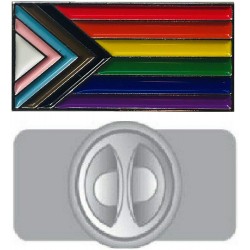 Rainbow LGBTQ+ Inclusion & Progression Pin Badge