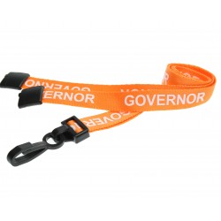 Orange Governor 15mm lanyard with Safety Breakaway