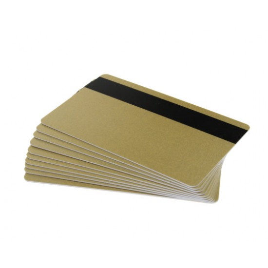 100 Light Gold 760 Micron Cards with Hi-Co Mag  
