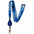 Midwife Lanyard With Integrated Badge Reel , Blue
