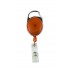 Orange Carabiner Retractable Badge Reel