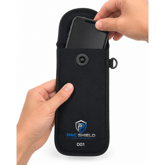 PAC Shield Lockable Multi-Signal Blocking Pouch with Magnetic Lock, for Schools, Workplace and Events 