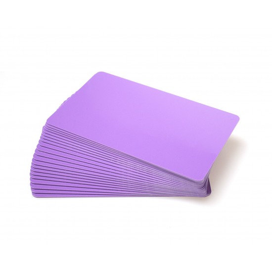 Purple PVC Cr80 Cards - 100 pack