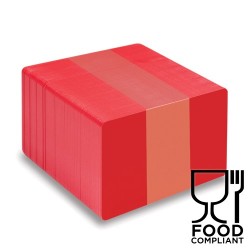 Red PVC Food Compliant Cards