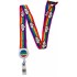 Rainbow Lanyard With Integrated Badge Reel  - Storms Don't Last Forever