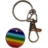 Rainbow £1 UK Trolley Coin with Keyring 