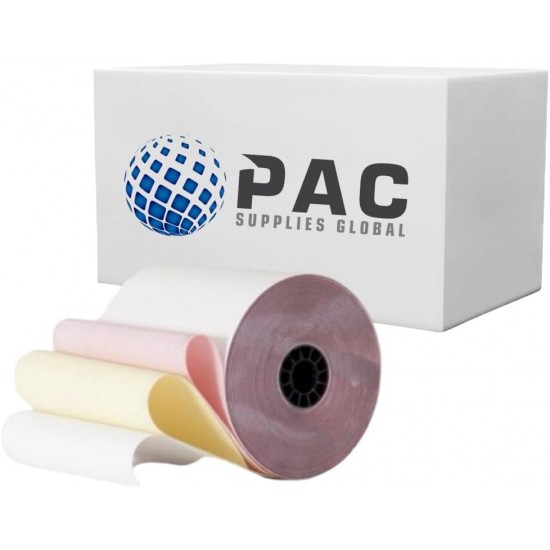 3Ply 76mm x 76mm Replacement Kitchen Paper Rolls, Box of 100, Pink, White, Yellow
