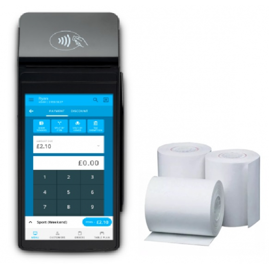 Replacement Receipt Paper for Epos Now Pro Plus Payment Device , 20 Rolls