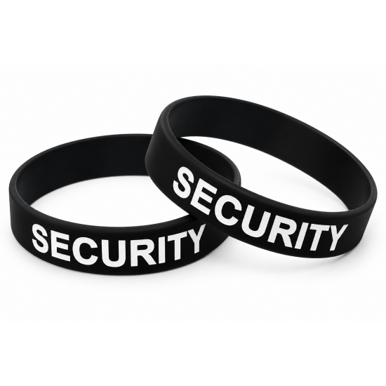 Security Silicone Wristband , Adult Size