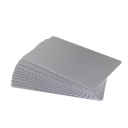 Silver PVC Cr80 Cards - 100 pack
