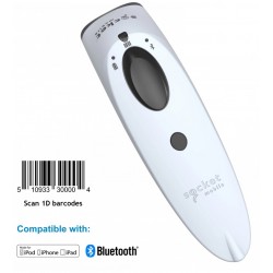 Zettle Compatible White Socket 1D Barcode Scanner - For Apple IOS Devices