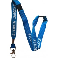 Student Midwife Lanyard With 3 Point Safety Breakaway , Blue