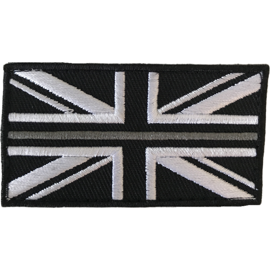 Thin Grey Line Hook & Loop Patch