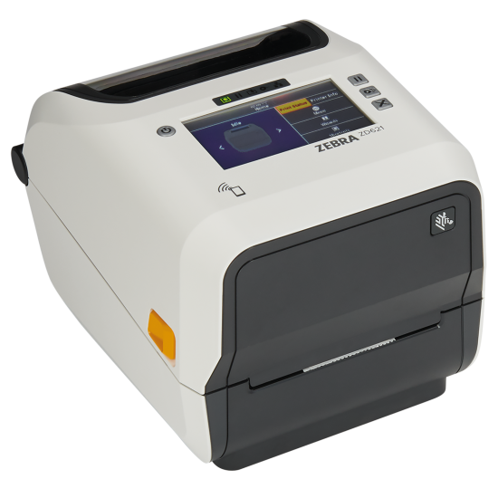 Zebra ZD621t Healthcare, 12 dots/mm (300 dpi), disp. (colour), RTC, USB, USB Host, RS232, BT, Ethernet, Wi-Fi